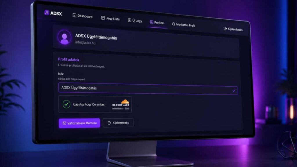 Az ADSX ügyféltámogatási felülete segít átláthatóbbá tenni a WordPress weboldal hibajavítással, Divi 5 fejlesztéssel és online támogatással kapcsolatos ügyfélkommunikációt. A rendszer célja, hogy az ügyfelek egyszerűen tudjanak hibajegyet beküldeni, nyomon követni a folyamatot és kapcsolatban maradni az ADSX-szel.