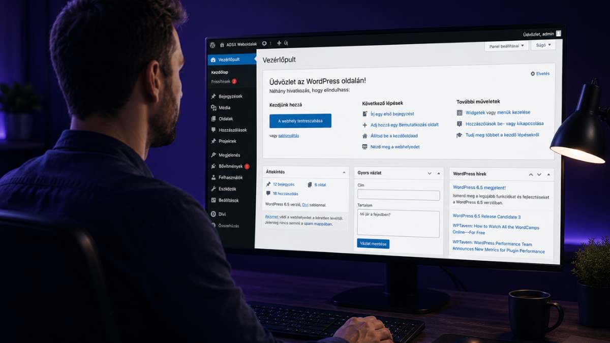 WordPress weboldal készítés és fejlesztés modern vállalkozások számára